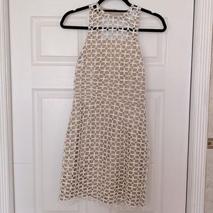 Revolve cream and nude dress with back cutout in size 4. Perfect condition!
